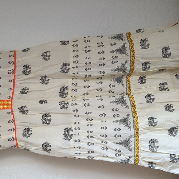 NWOT soft cotton embroidered flared kurta dress - Picture 4 of 6